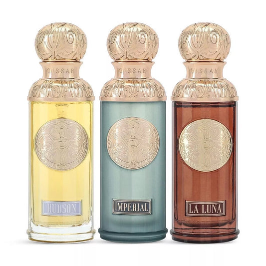 Valleys Set by Gissah - 3x 50ml Eau de Parfum - Imperial Valley, La Luna & Hudson Valley