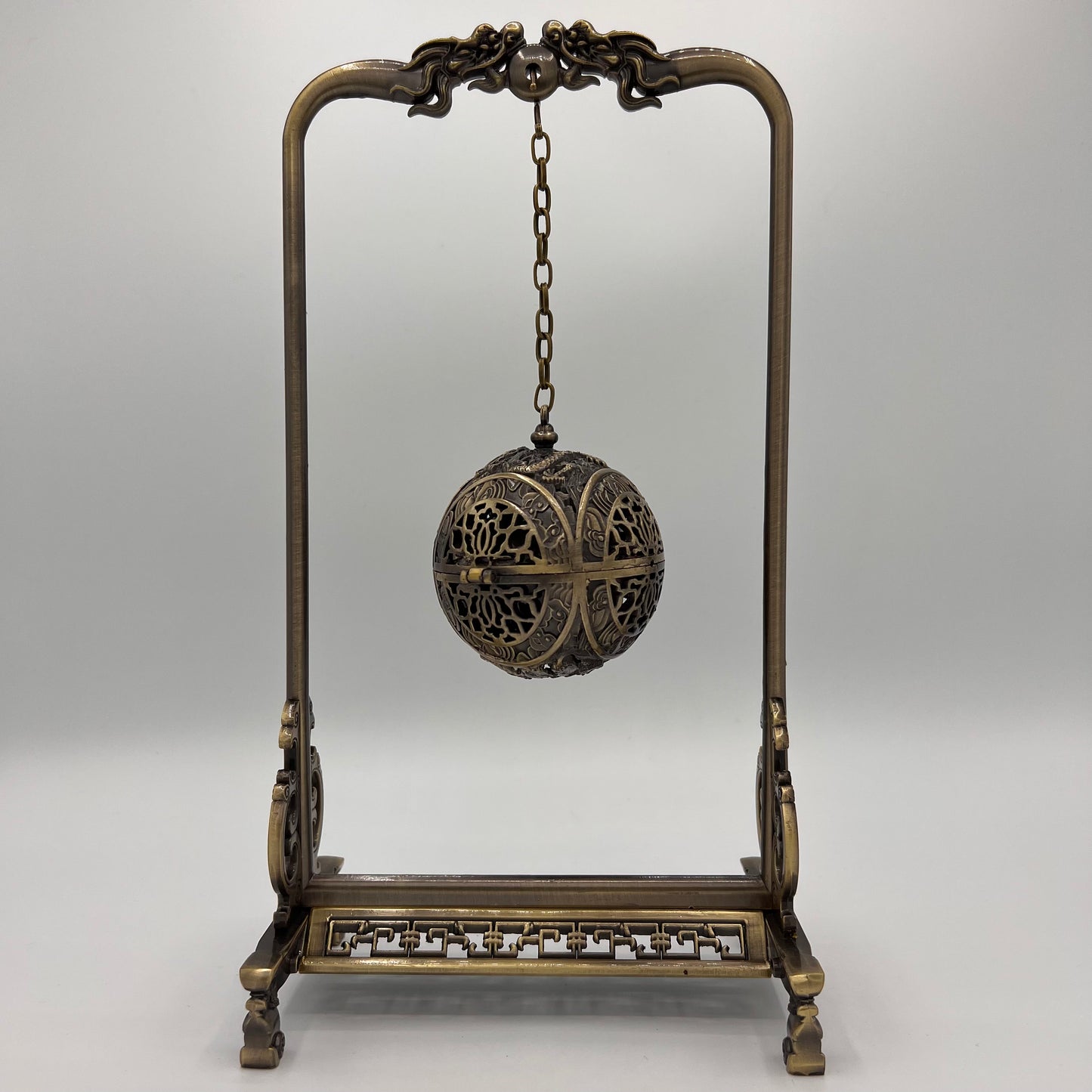Hanging Antique Brass Incense / Bakhoor Swing Burner