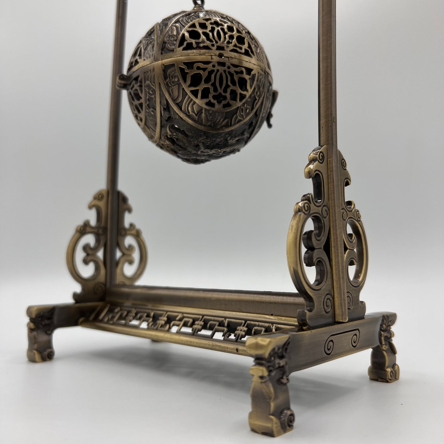 Hanging Antique Brass Incense / Bakhoor Swing Burner