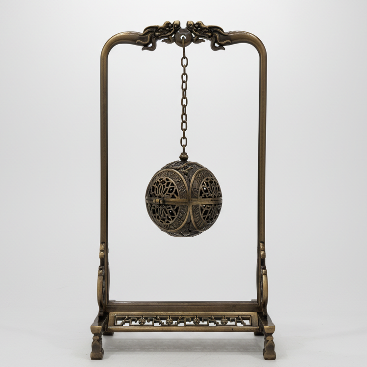 Hanging Antique Brass Incense / Bakhoor Swing Burner