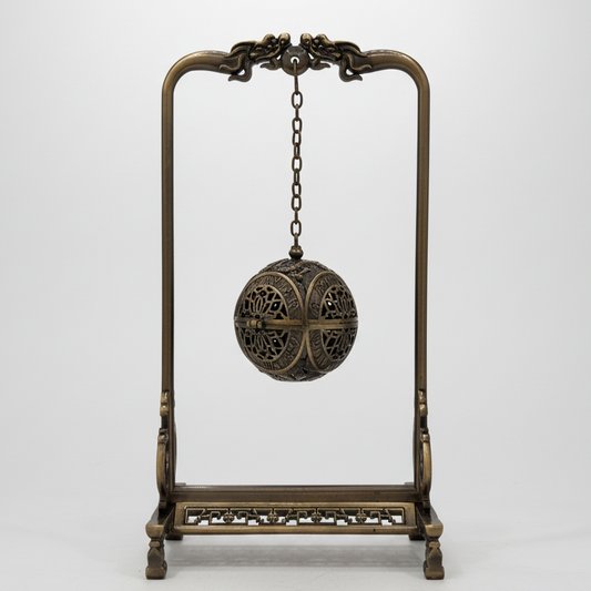 Hanging Antique Brass Incense / Bakhoor Swing Burner