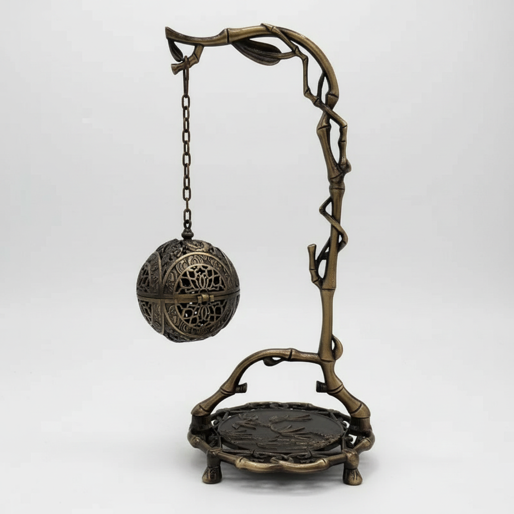Hanging Antique Brass Incense / Bakhoor Burner