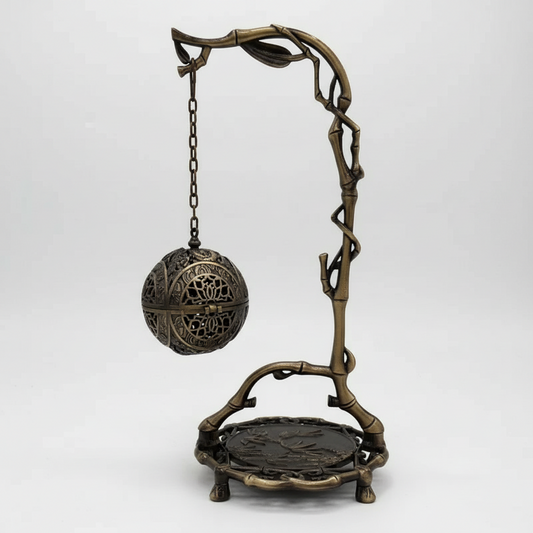 Hanging Antique Brass Incense / Bakhoor Burner