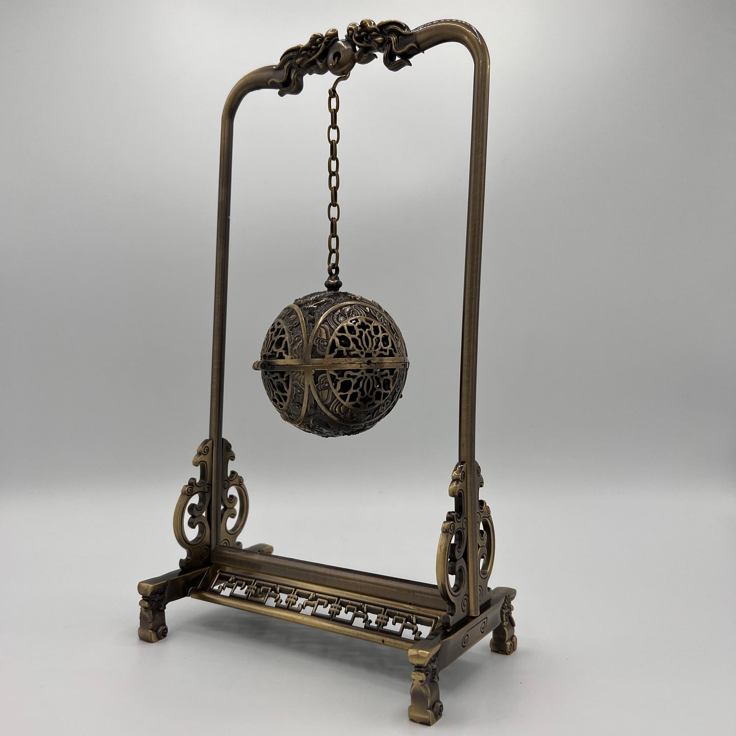 Hanging Antique Brass Incense / Bakhoor Swing Burner