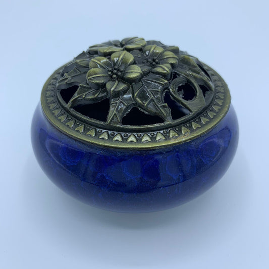 Midnight Blue Ceramic Bakhoor/ Incense Burner